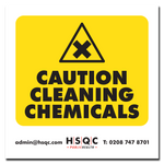 Caution Cleaning Chemicals