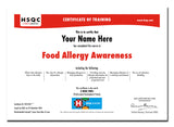 Certificate - Food Allergy Awareness (YouTube)