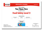 Certificate - Food Safety Level 2 (YouTube)