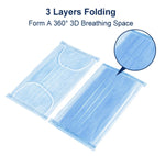 100 Fabric Face Masks - 3 Layer with Ear loop (Max x1 per purchase)