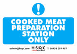 Meat Preparation Sign