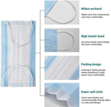 100 Fabric Face Masks - 3 Layer with Ear loop (Max x1 per purchase)